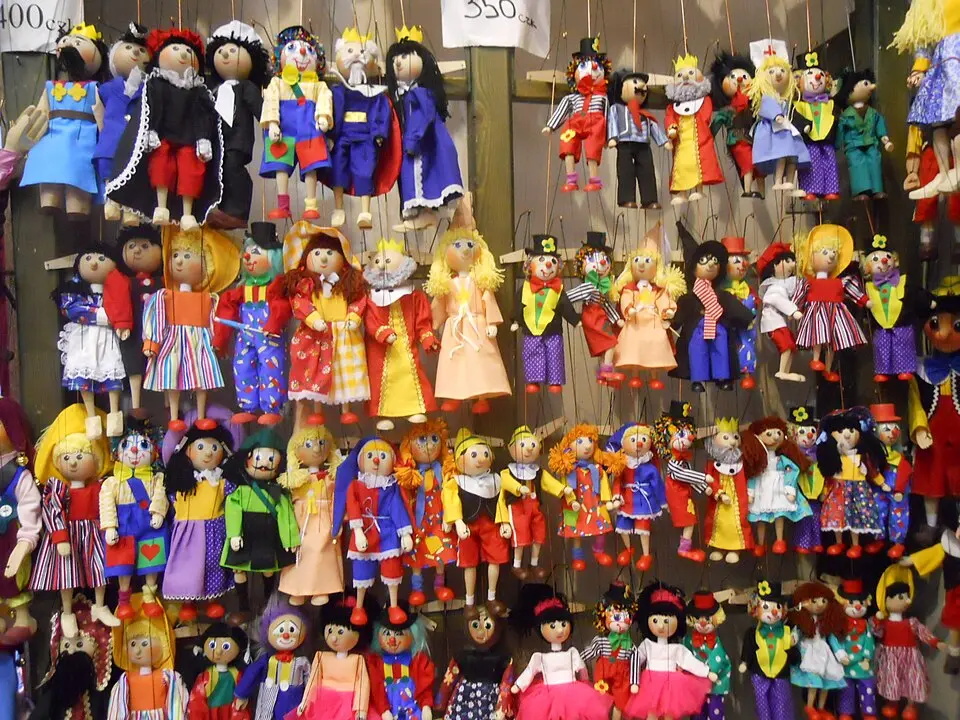 Wooden marionettes, Prague
